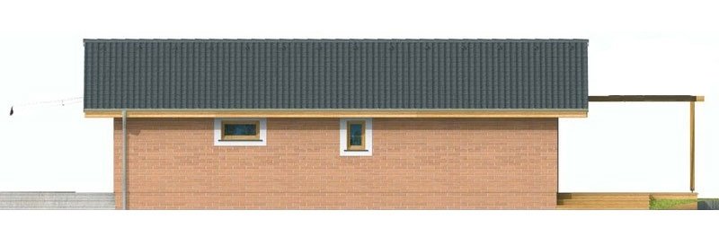obľúbený projekt rodinného domu pre malý lacný dom so sedlovou strechou